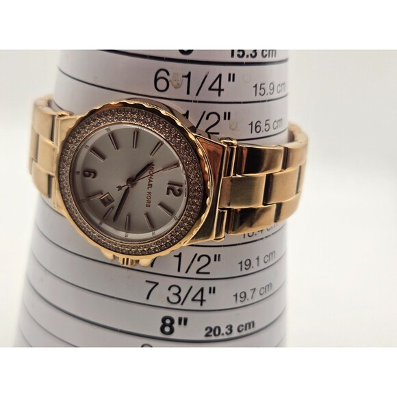 MICHAEL KORS Glitz MK-5921 Ladies' Rose Gold Tone Watch - Picture 5 of 11